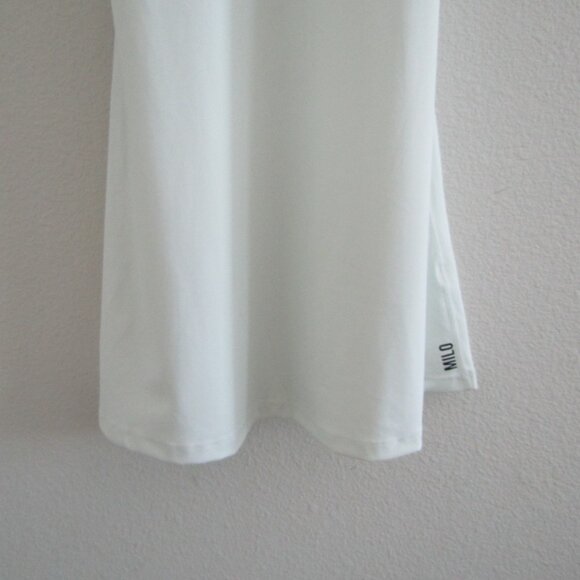 Milo Activewear Tennis Dress 8 White Athletic Athleisure Gym Workout - Picture 3 of 11
